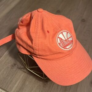 Mitchell & Ness Coral Golden State Warriors Dad Hat
